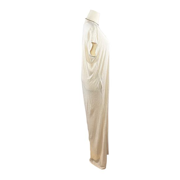 Athleta Martinique Maxi Dress | Asiago White | minimalist coastal drapey | Small - Picture 4 of 10